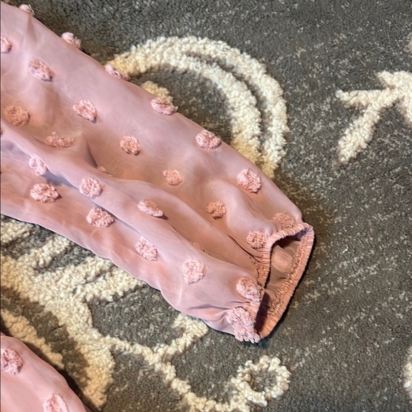 ANDREE BY UNIT Pink Ruffled Blouse - Picture 2 of 6